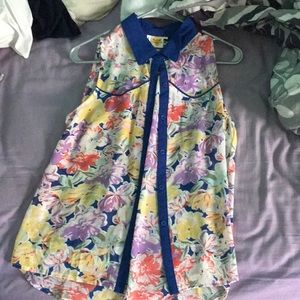floral tank/blouse